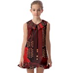 Technology Computer Circuit Kids  Pilgrim Collar Ruffle Hem Dress