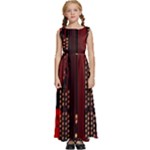 Technology Computer Circuit Kids  Satin Sleeveless Maxi Dress