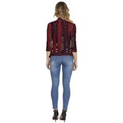 Women s 3/4 Sleeve Ruffle Edge Open Front Jacket 