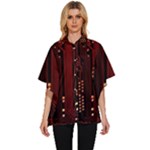 Technology Computer Circuit Women s Batwing Button Up Shirt