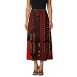 Technology Computer Circuit Classic Midi Chiffon Skirt