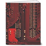 Technology Computer Circuit 8  x 10  Softcover Notebook