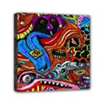 Psychedelic Trippy Hippie  Weird Art Mini Canvas 6  x 6  (Stretched)