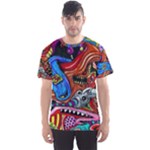 Psychedelic Trippy Hippie  Weird Art Men s Sport Mesh T-Shirt