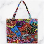Psychedelic Trippy Hippie  Weird Art Mini Tote Bag