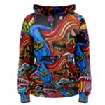 Psychedelic Trippy Hippie  Weird Art Women s Pullover Hoodie