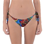 Psychedelic Trippy Hippie  Weird Art Reversible Bikini Bottoms