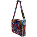 Psychedelic Trippy Hippie  Weird Art Cross Body Office Bag