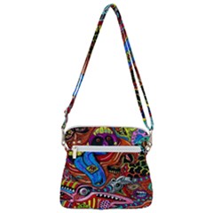 Zipper Messenger Bag 