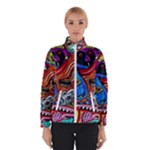 Psychedelic Trippy Hippie  Weird Art Women s Bomber Jacket