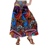 Psychedelic Trippy Hippie  Weird Art Women s Satin Palazzo Pants