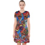 Psychedelic Trippy Hippie  Weird Art Adorable in Chiffon Dress