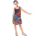 Psychedelic Trippy Hippie  Weird Art Kids  Sleeveless Dress