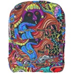 Psychedelic Trippy Hippie  Weird Art Full Print Backpack