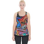 Psychedelic Trippy Hippie  Weird Art Piece Up Tank Top