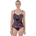 Psychedelic Trippy Hippie  Weird Art Sweetheart Tankini Set