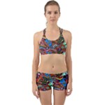 Psychedelic Trippy Hippie  Weird Art Back Web Gym Set