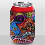 Psychedelic Trippy Hippie  Weird Art Can Holder
