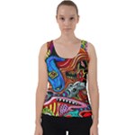 Psychedelic Trippy Hippie  Weird Art Velvet Tank Top
