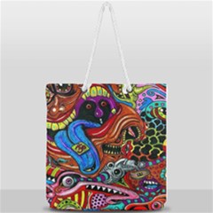 Full Print Rope Handle Tote (Large) 