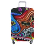 Psychedelic Trippy Hippie  Weird Art Luggage Cover (Medium)