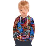 Psychedelic Trippy Hippie  Weird Art Kids  Overhead Hoodie