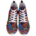 Psychedelic Trippy Hippie  Weird Art Men s Lightweight High Top Sneakers