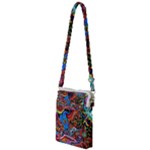 Psychedelic Trippy Hippie  Weird Art Multi Function Travel Bag