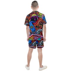 Men s Mesh T-Shirt and Shorts Set 