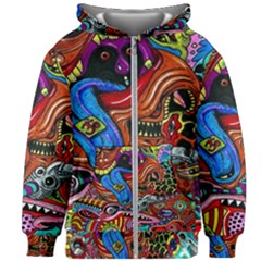 Kids  Zipper Hoodie Without Drawstring 
