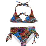 Psychedelic Trippy Hippie  Weird Art Kids  Classic Bikini Set