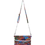 Psychedelic Trippy Hippie  Weird Art Mini Crossbody Handbag