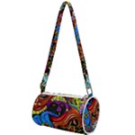 Psychedelic Trippy Hippie  Weird Art Mini Cylinder Bag