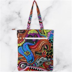 Double Zip Up Tote Bag 
