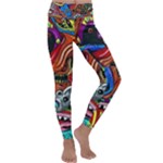 Psychedelic Trippy Hippie  Weird Art Kids  Lightweight Velour Classic Yoga Leggings