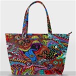 Psychedelic Trippy Hippie  Weird Art Back Pocket Shoulder Bag 