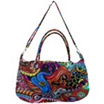 Psychedelic Trippy Hippie  Weird Art Removable Strap Handbag
