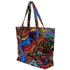 Zip Up Canvas Bag 