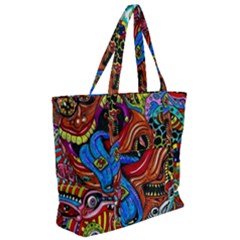 Zip Up Canvas Bag 