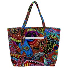 Zip Up Canvas Bag 