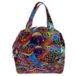 Psychedelic Trippy Hippie  Weird Art Boxy Hand Bag