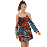 Psychedelic Trippy Hippie  Weird Art Boho Dress