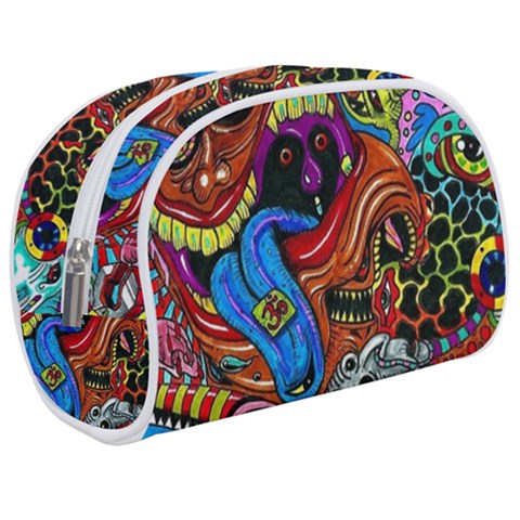 Psychedelic Trippy Hippie  Weird Art Make Up Case (Medium) from ArtsNow.com