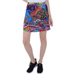 Psychedelic Trippy Hippie  Weird Art Tennis Skirt