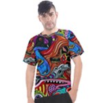 Psychedelic Trippy Hippie  Weird Art Men s Sport Top