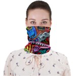 Psychedelic Trippy Hippie  Weird Art Face Covering Bandana (Adult)