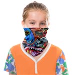 Psychedelic Trippy Hippie  Weird Art Face Covering Bandana (Kids)