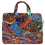 Psychedelic Trippy Hippie  Weird Art MacBook Pro 16  Double Pocket Laptop Bag 