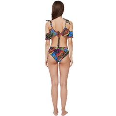 Ruffle Edge Tie Up Bikini Set	 