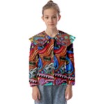 Psychedelic Trippy Hippie  Weird Art Kids  Peter Pan Collar Blouse